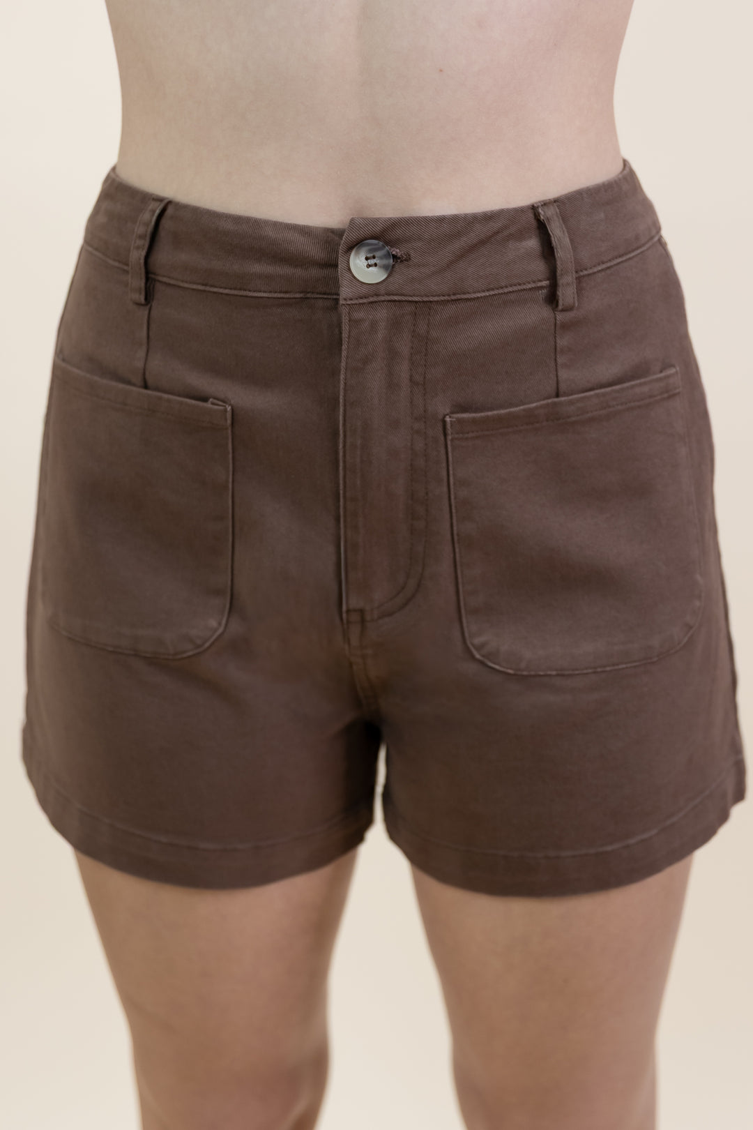 "Take A Second" Shorts (Brown)