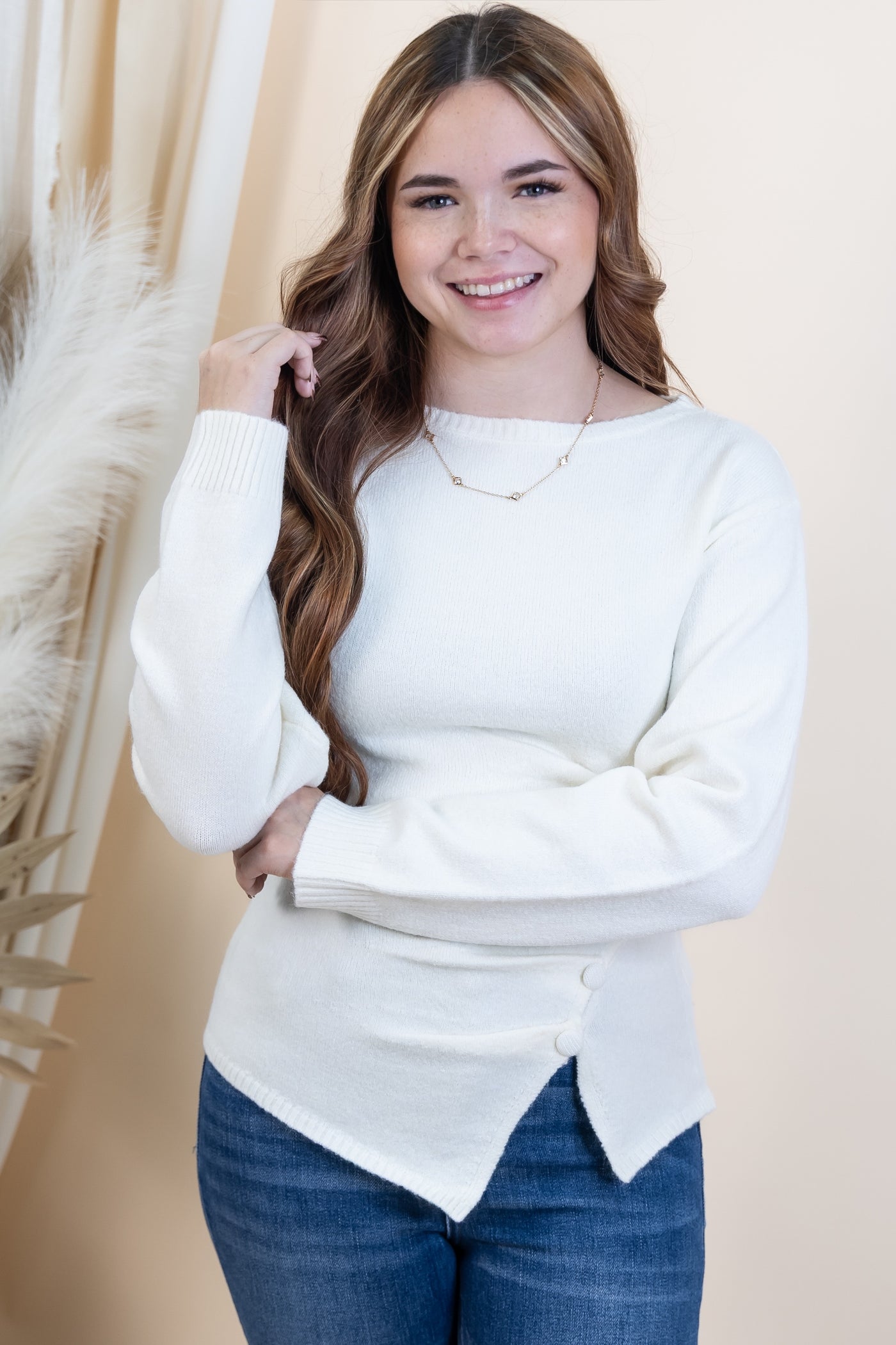 "Giving Your All" Sweater (Cream)