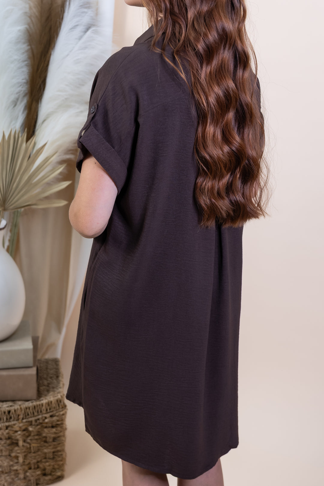 "Charming Dedication" Dress (Brown)