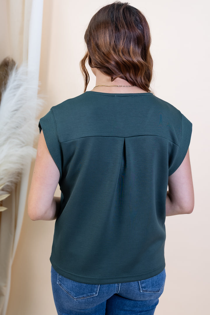 "Classic Comfort" Top (Forest)