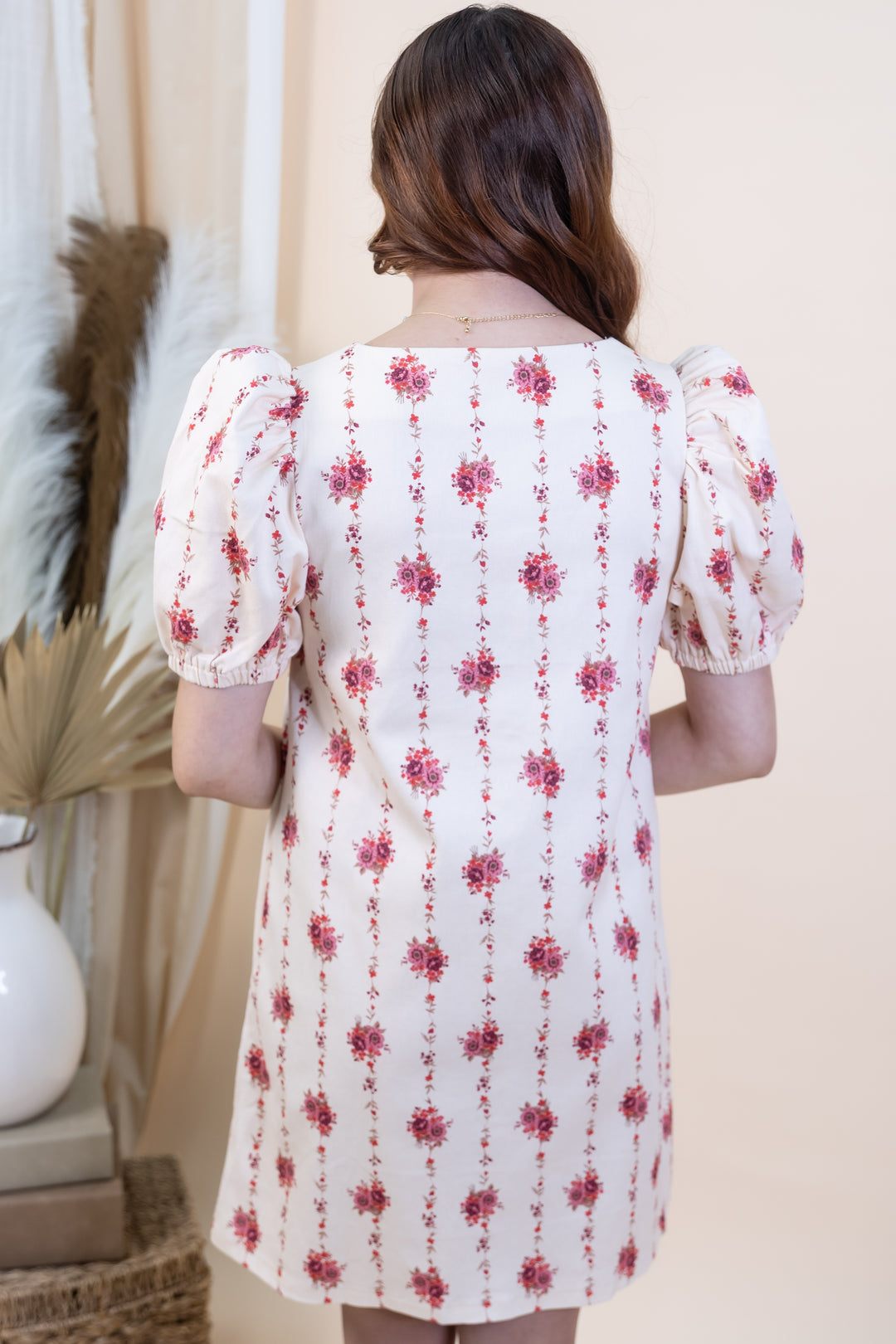 "Blushing Beauty" Dress (Ecru)