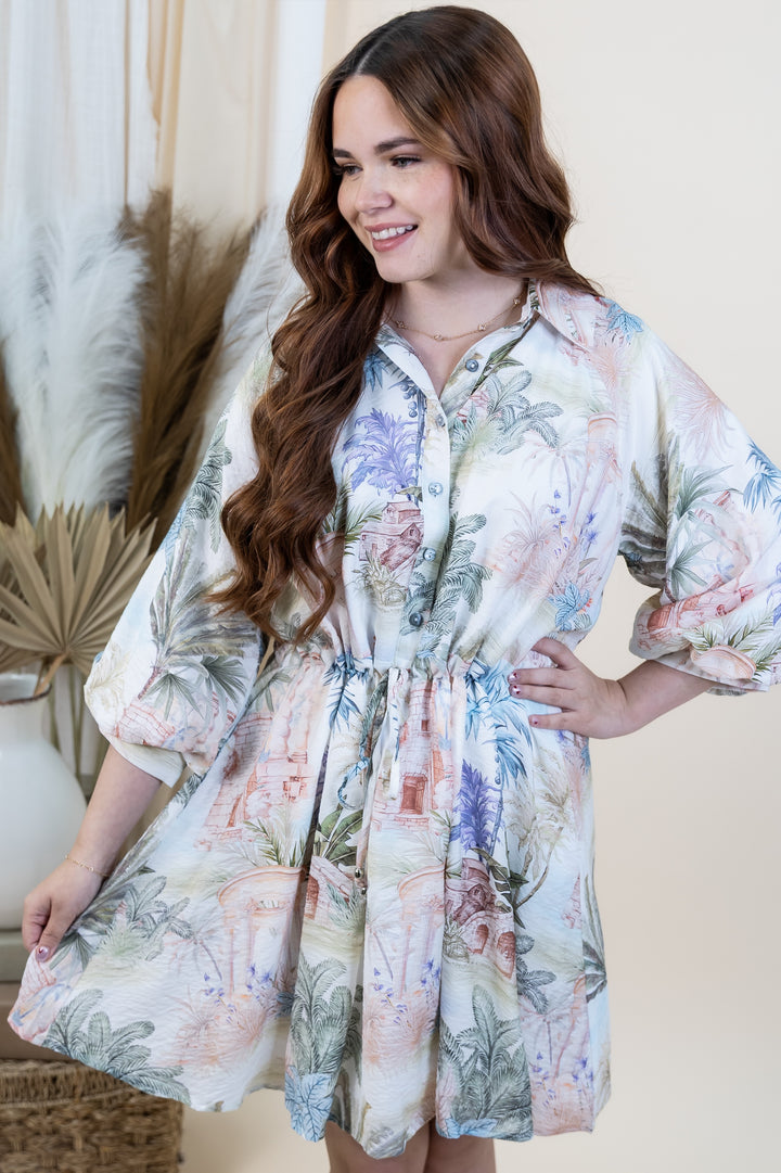 "Island Bloom" Dress (Multi)