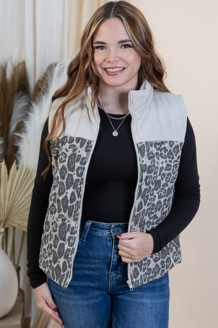 "On My Way" Vest (Oatmeal)