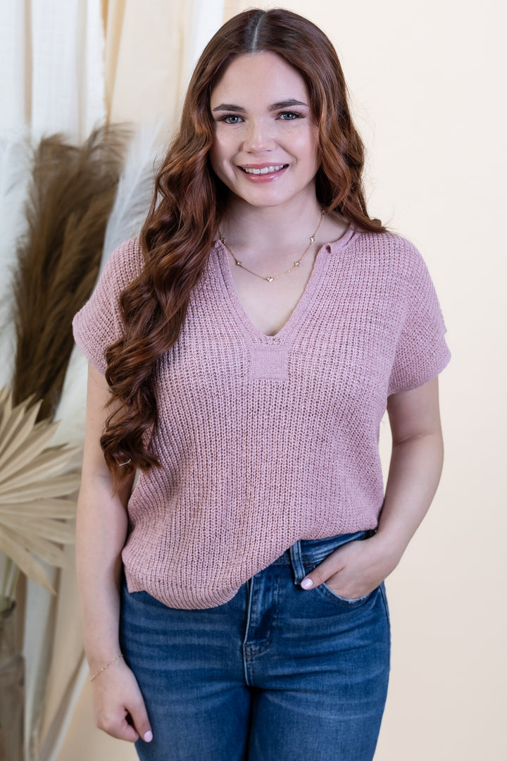 "Radiant Energy" Top (Mauve)