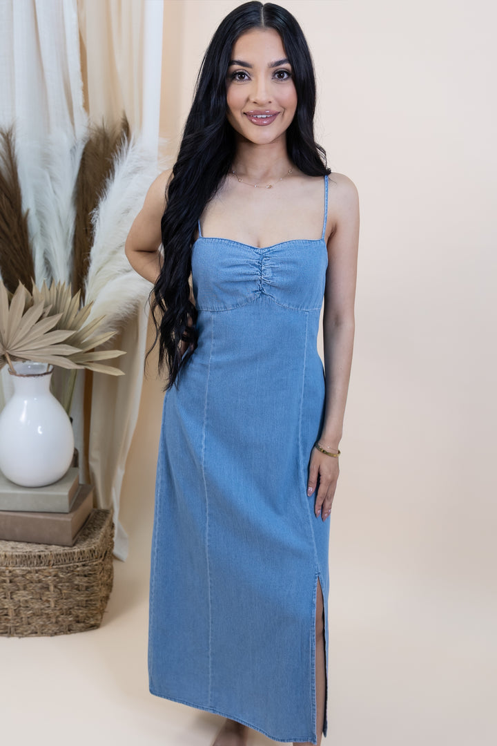 "Summer Romance" Dress (Denim)