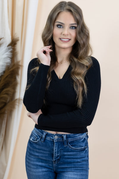 "Don't Think Twice" Top (Black)