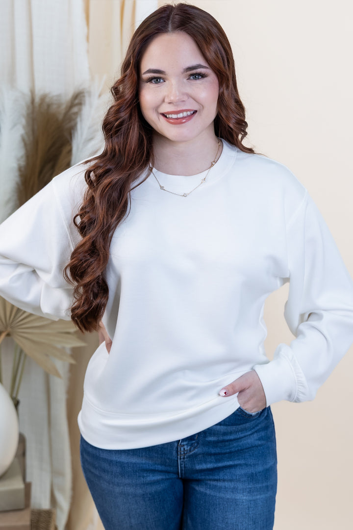 "On The Move" Sweatshirt (White)