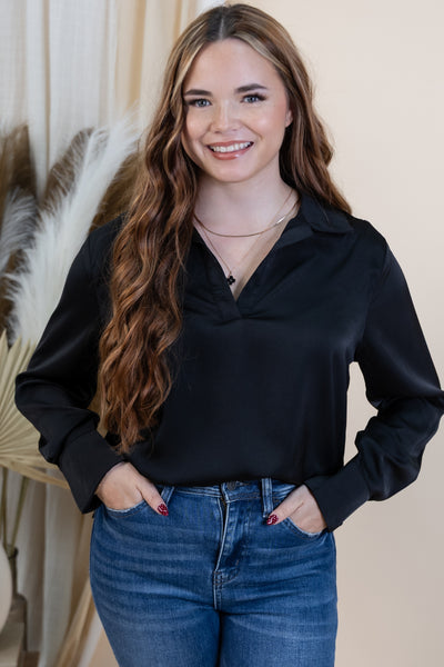 "Modern Visions" Blouse (Black)