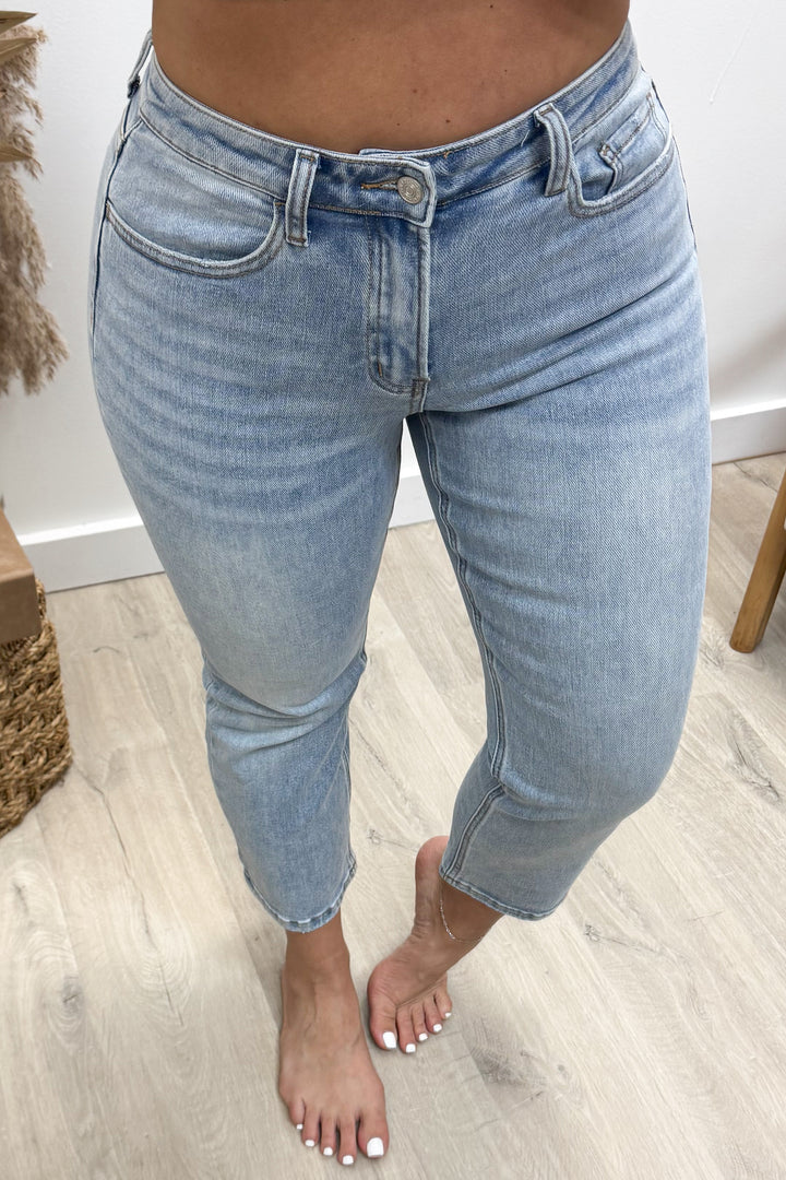 Carmen Cropped Straight Leg Jeans