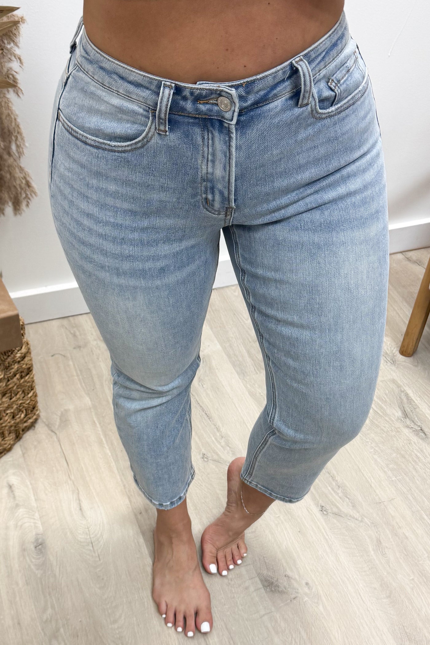 Carmen Cropped Straight Leg Jeans