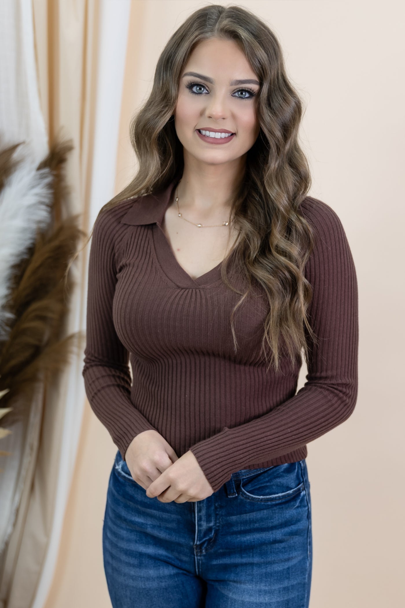 "Don't Think Twice" Top (Mocha)