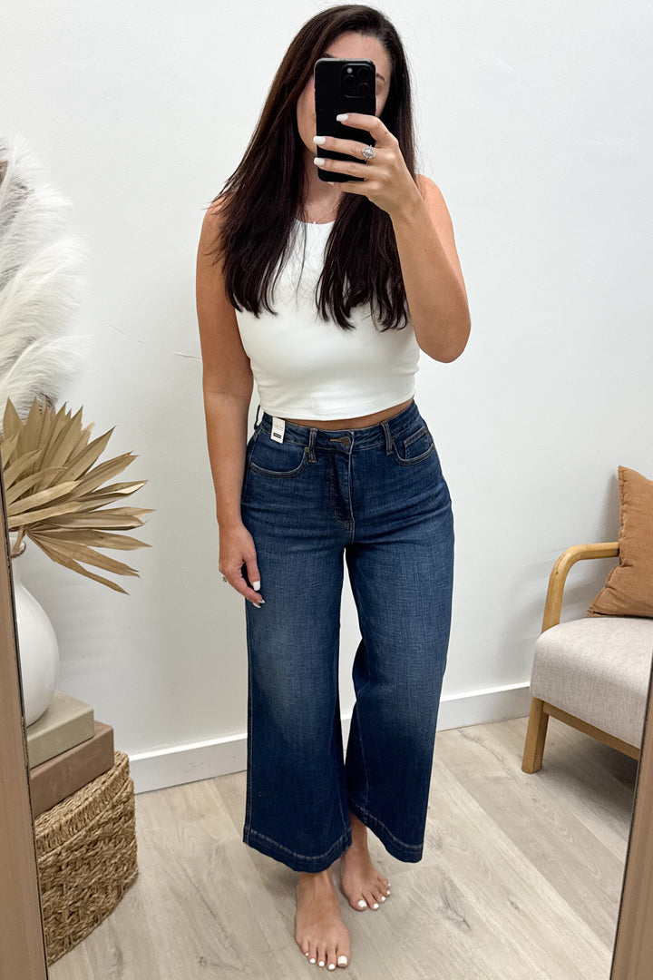 Kaia Ankle Wide Jeans (Tummy Control)