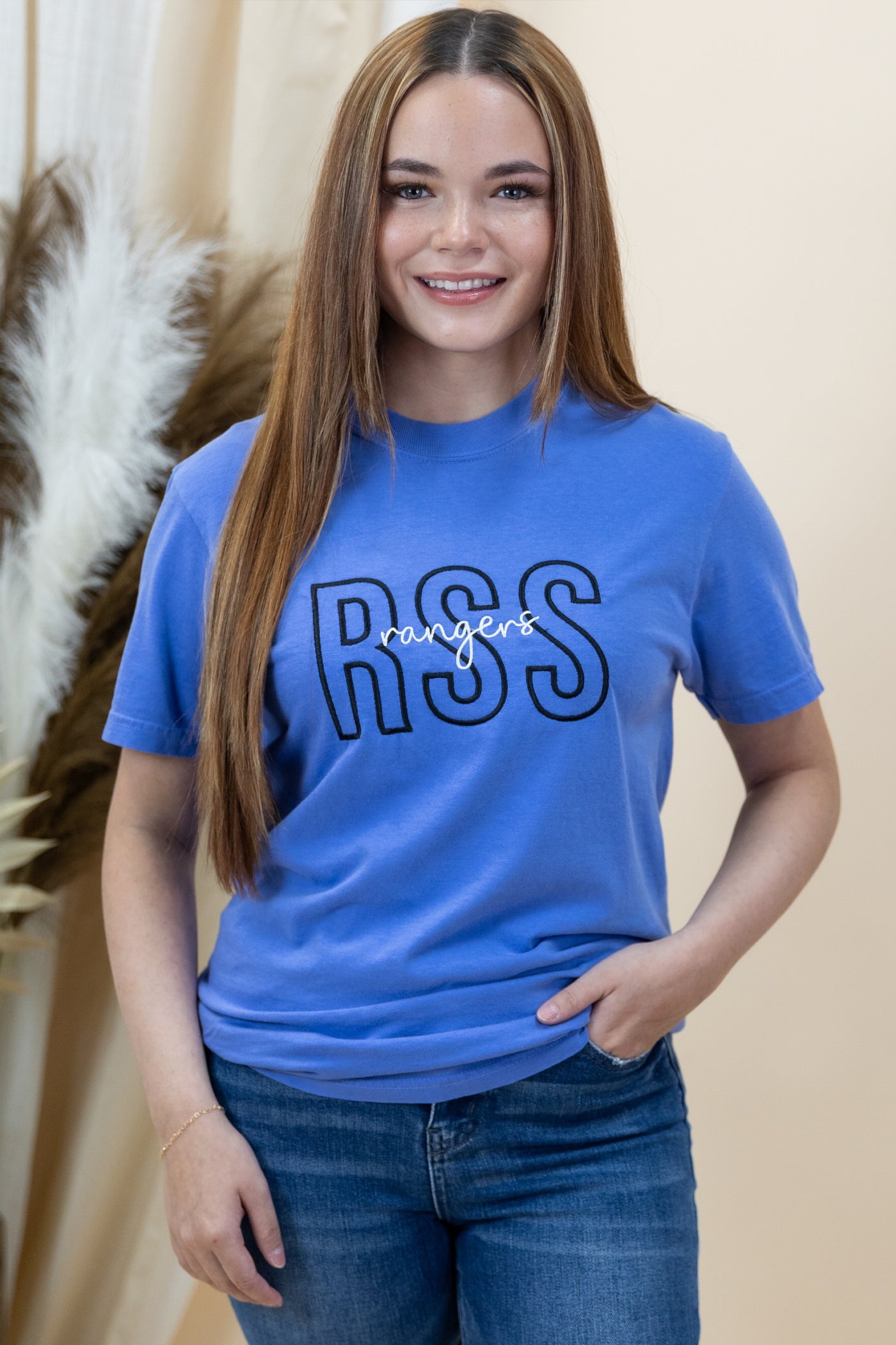 "RSS Rangers" T-Shirt (Flo Blue)