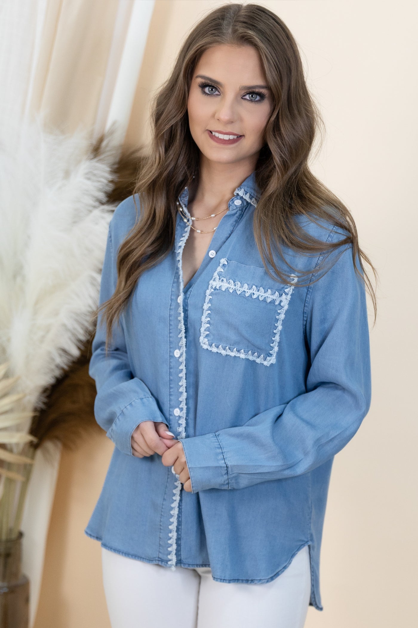 "In The Details" Top (Denim)