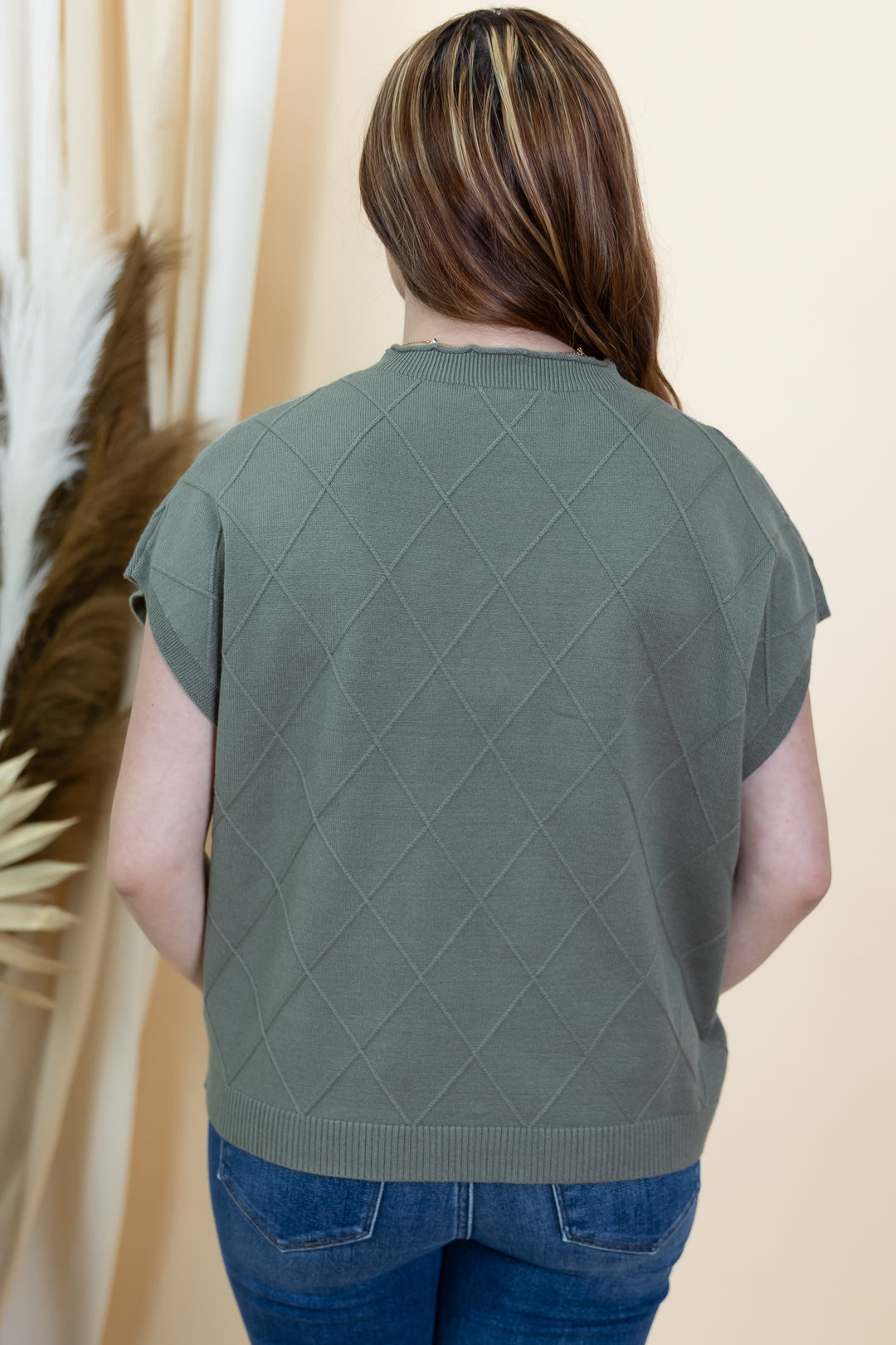 "Just A Minute" Top (Olive)