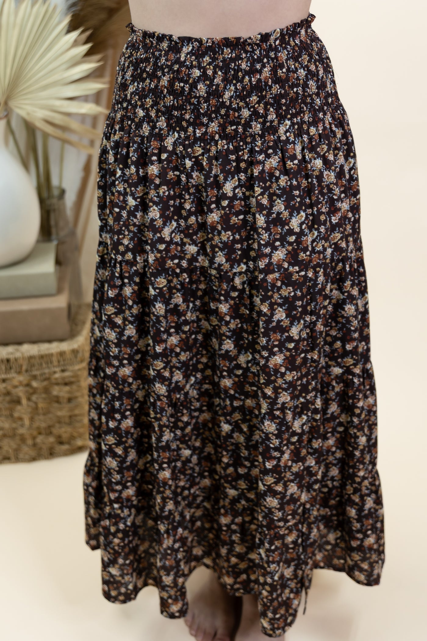 "Invite Only" Skirt (Espresso Combo)