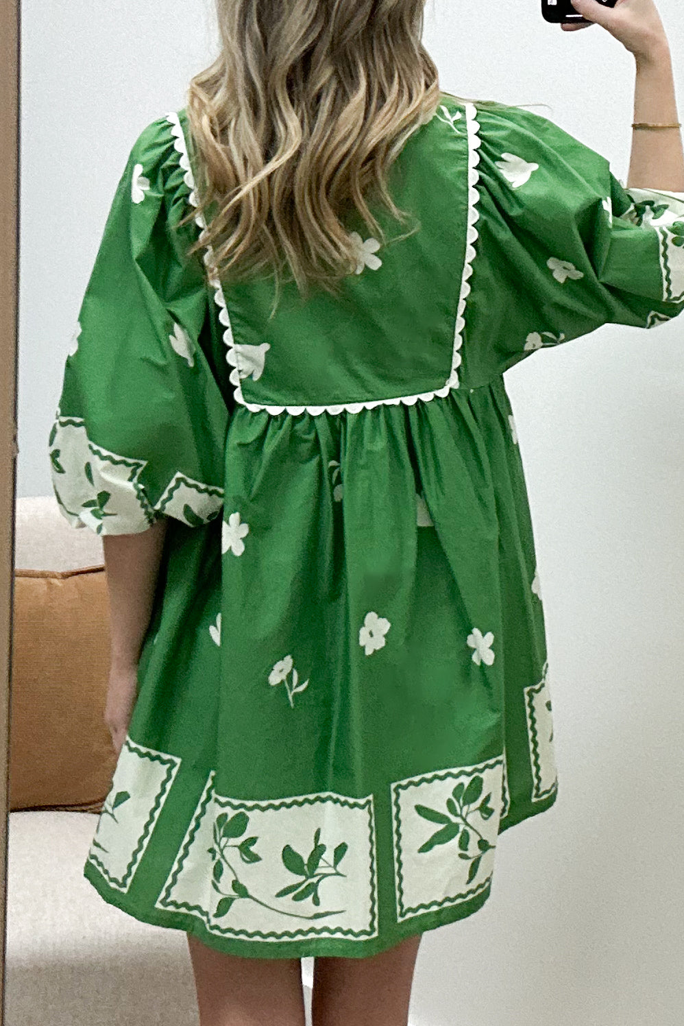 "Mosaic Melody" Dress (Green)