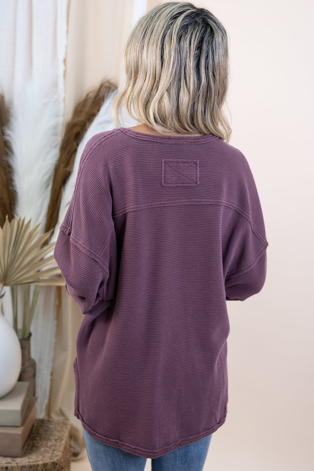 "Essential Seam" Top (Maroon)