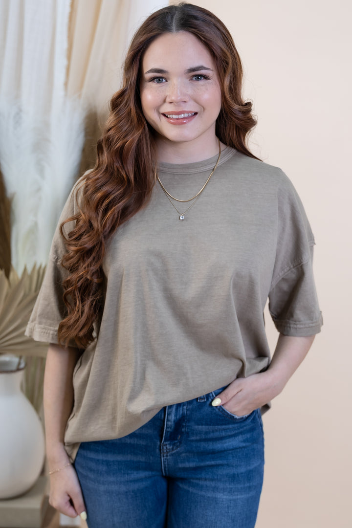 "Seamlessly Soft" Top (Mocha)