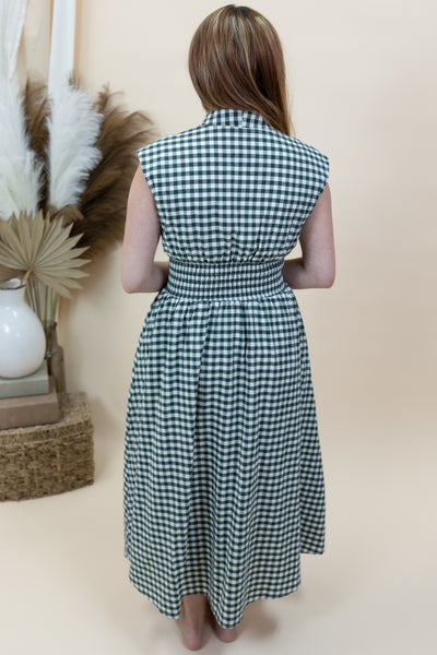 "Falling Into Place" Dress (Forest)
