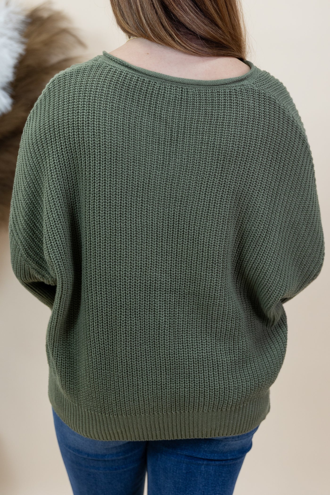 "Special Feelings" Sweater (Olive)