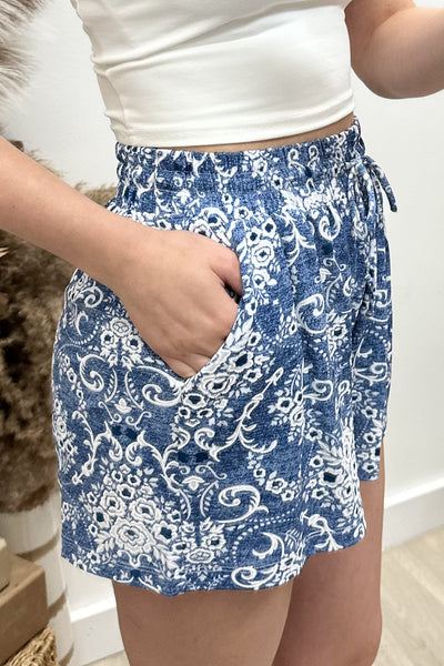 "Shady Spaces" Shorts (Blue)