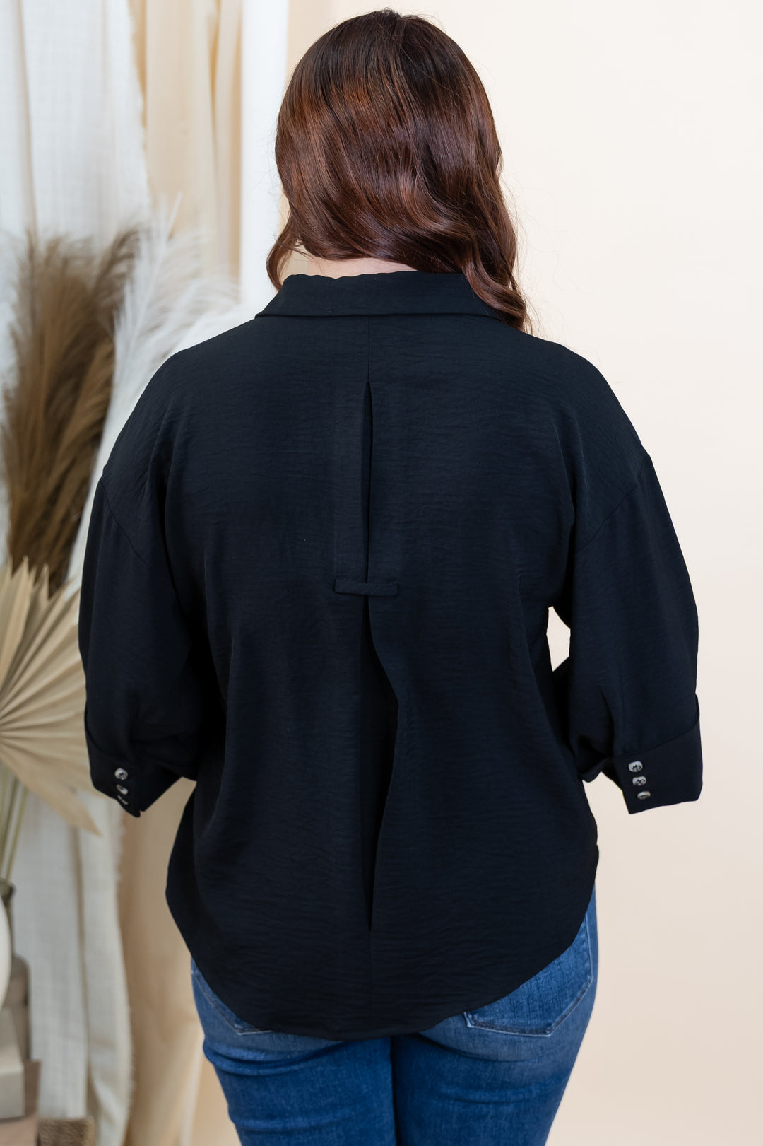 "Sharp & Simple" Button Up (Black)