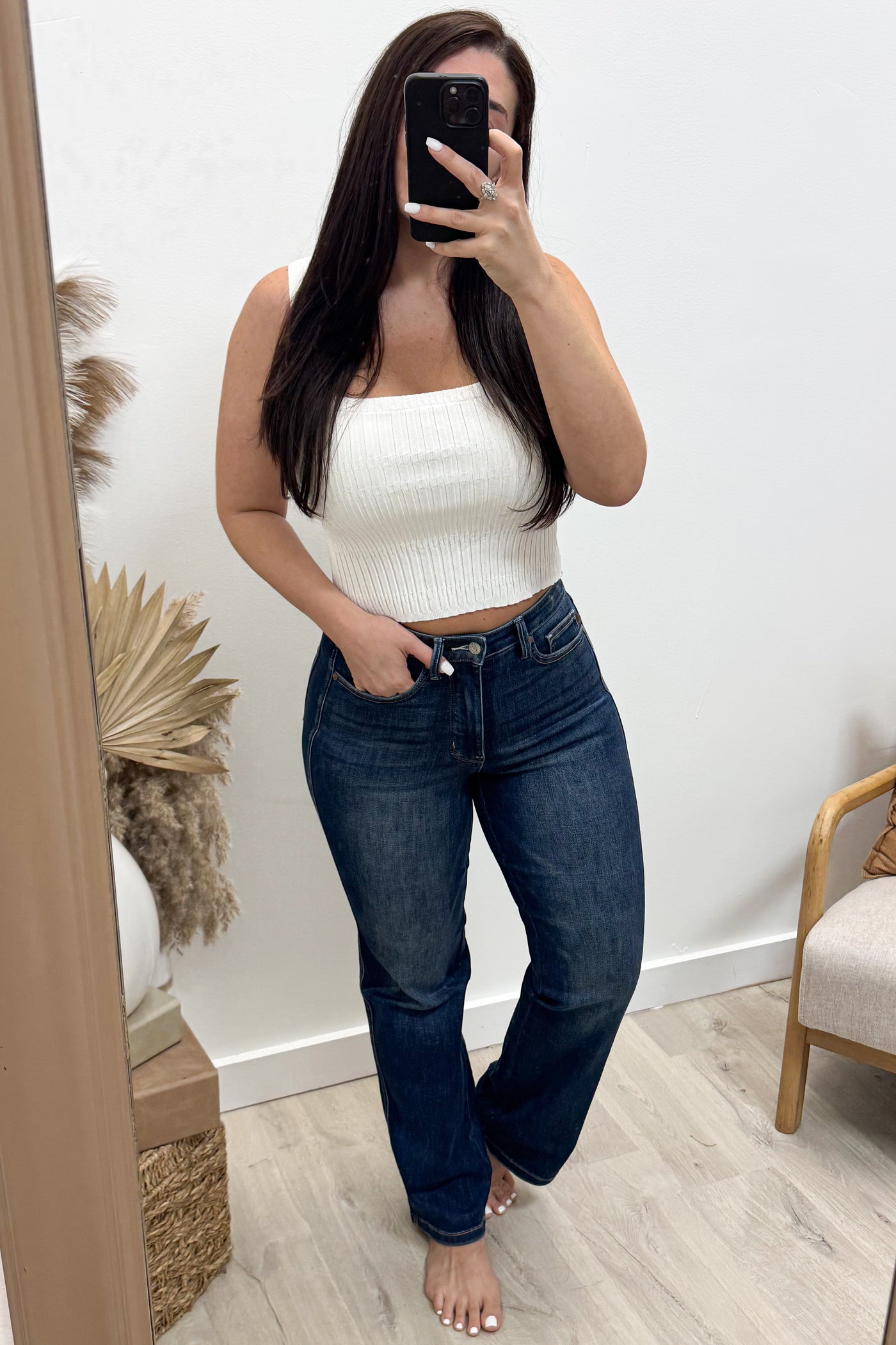 Elizabeth Straight Leg Jeans (Tummy Control)