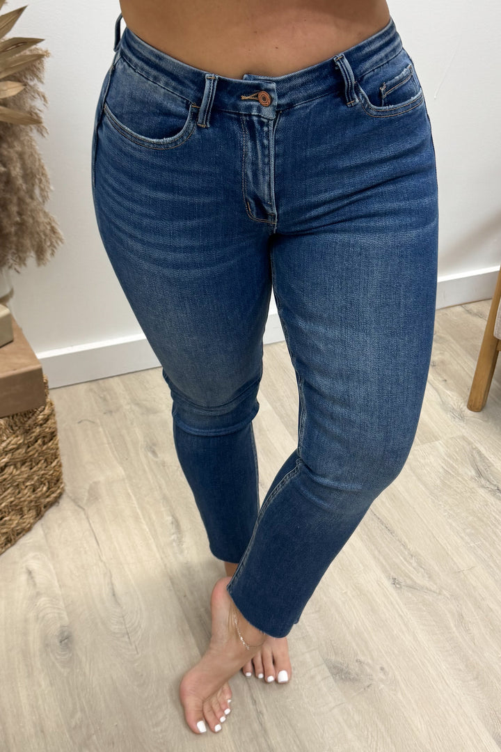 Bailey Cropped Slim Straight Jeans