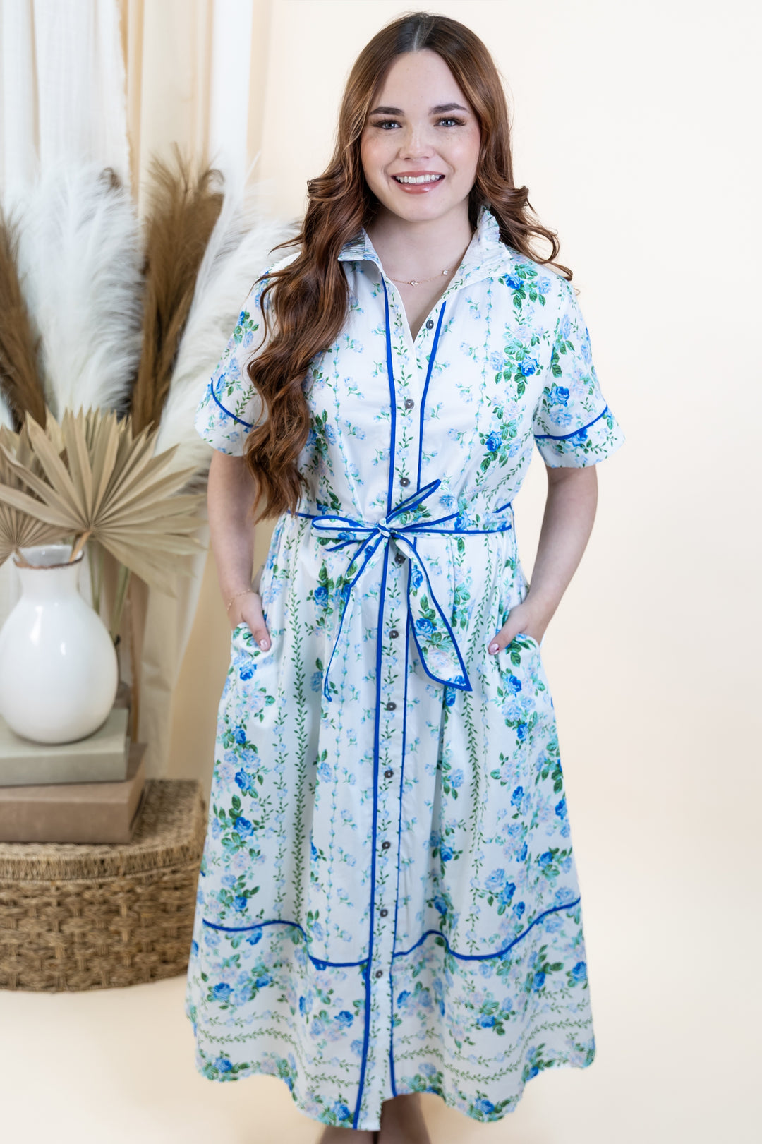 Wildflower Waltz Dress (Blue) LARGE