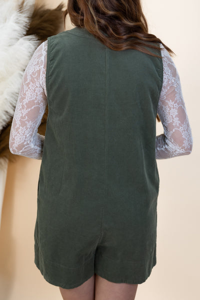 "Embracing Now" Romper (Olive)