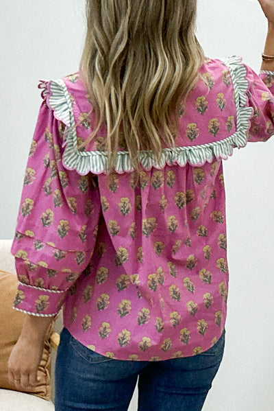 "Wildflower Valley" Blouse (Pink)
