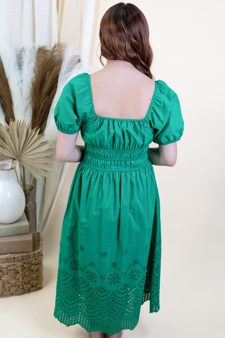 "Clover Charm" Dress (Green)