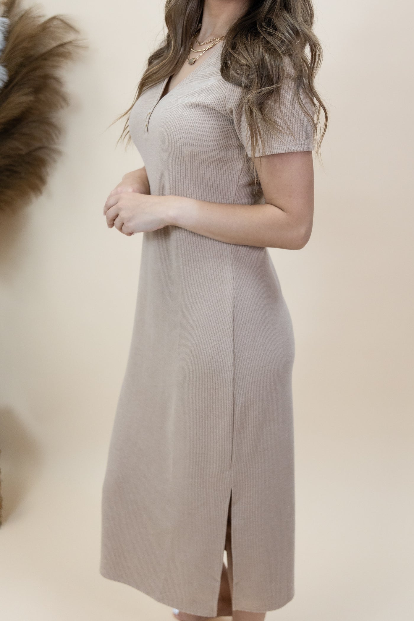 "Purposefully Subtle" Dress (Mocha)