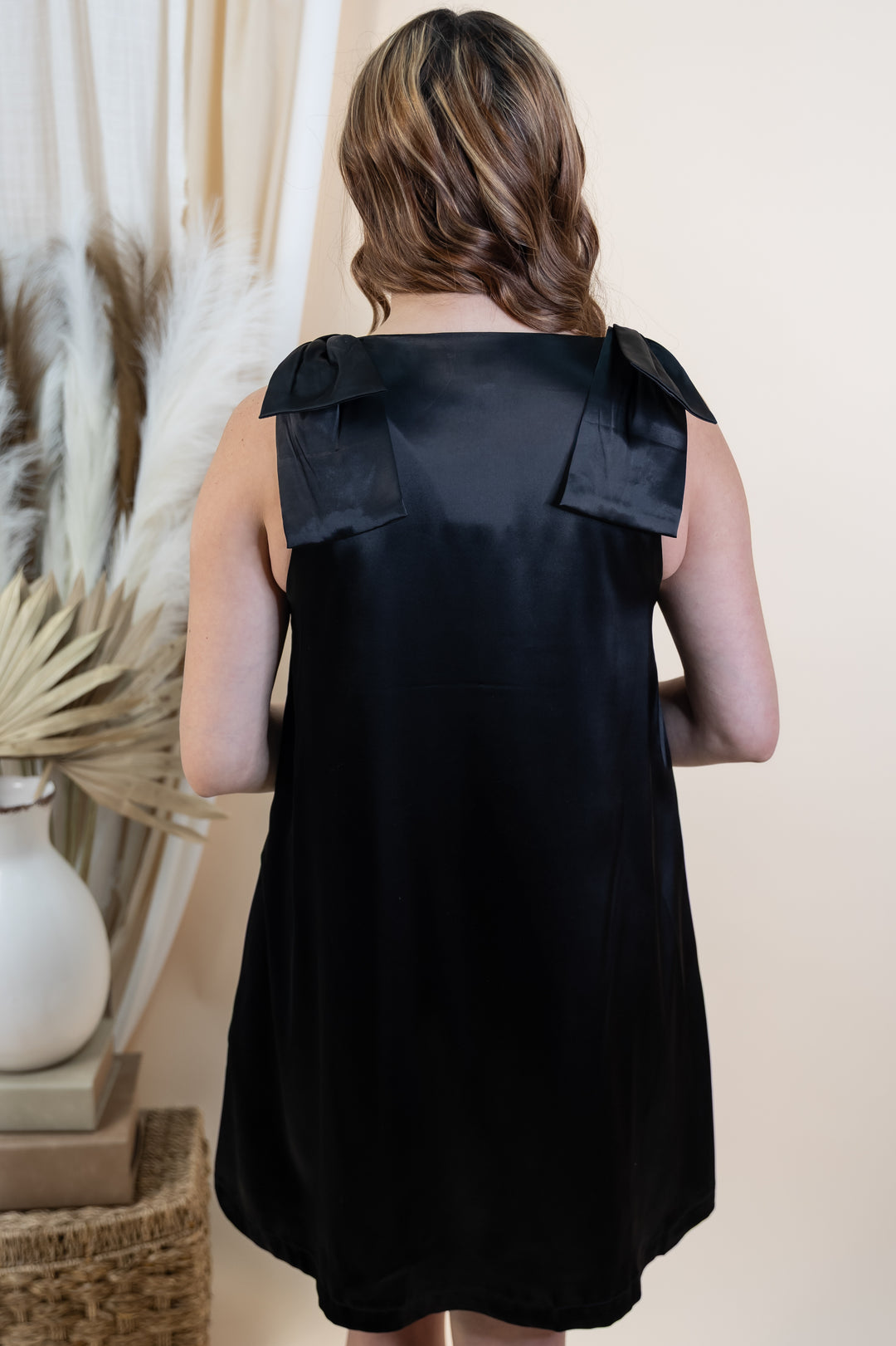 "Graceful Ties" Dress (Black)
