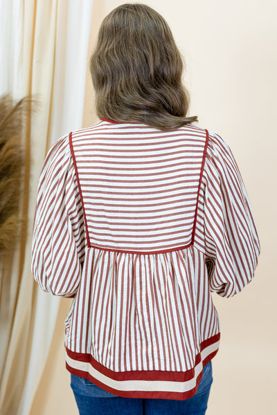 "Always My Best" Blouse (Rust)