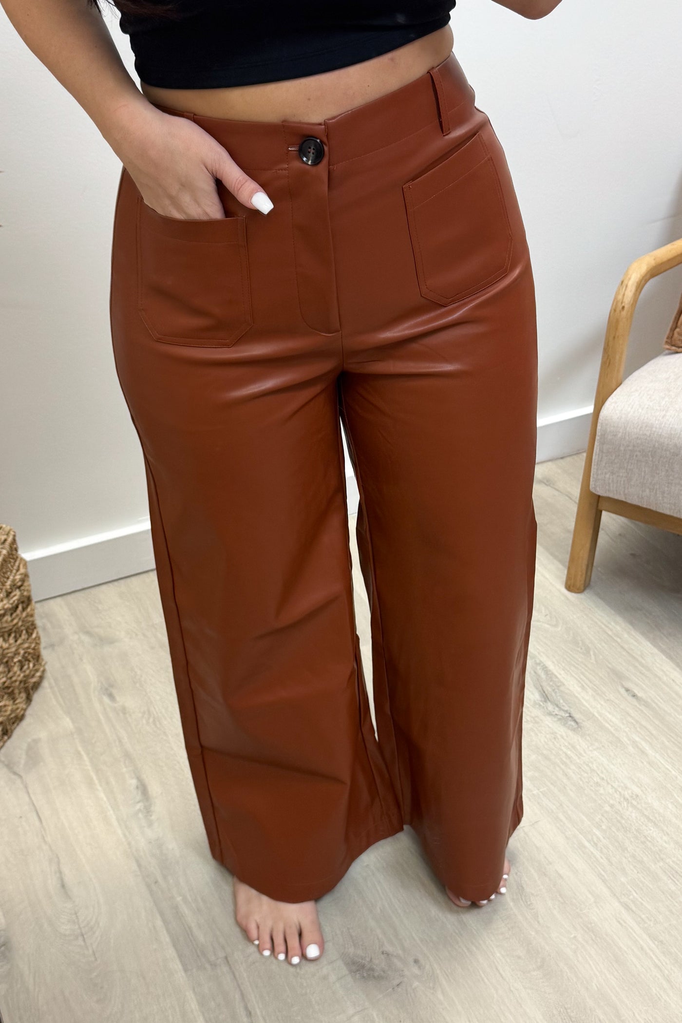 "Modern Icon" Wide Leg Pants (Camel)