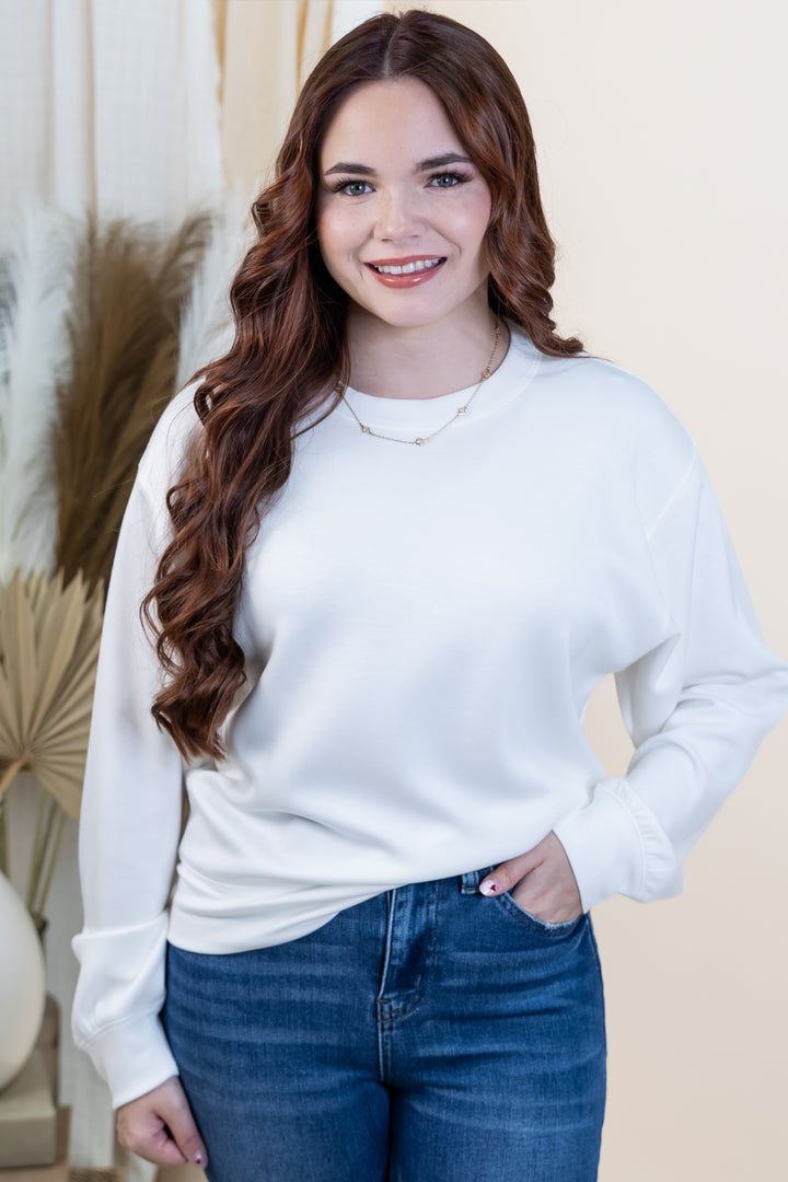 "On The Move" Sweatshirt (White)