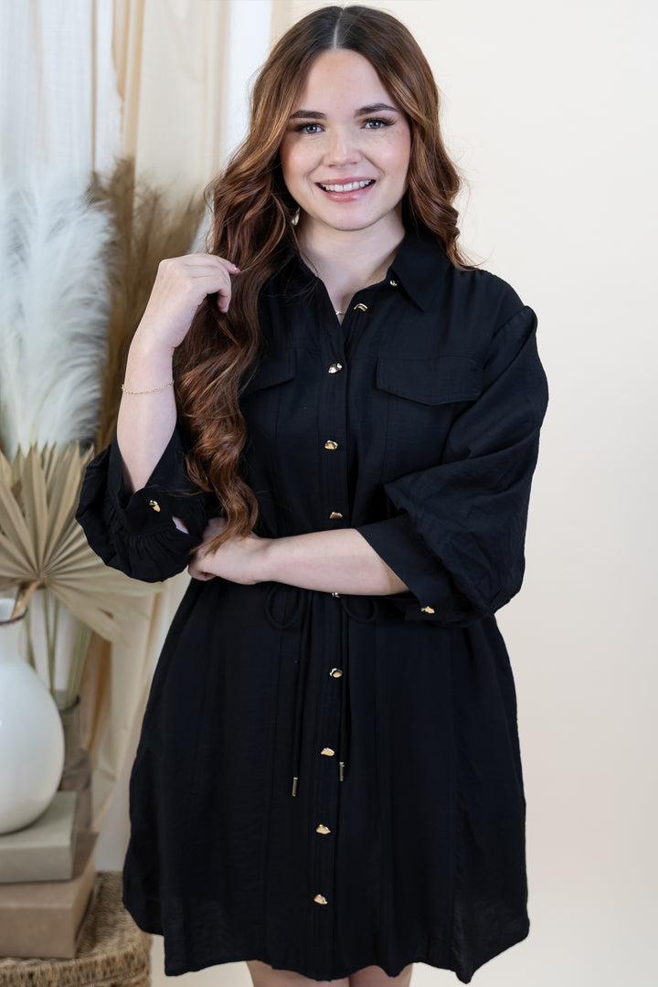 "No Strings Attached" Dress (Black)