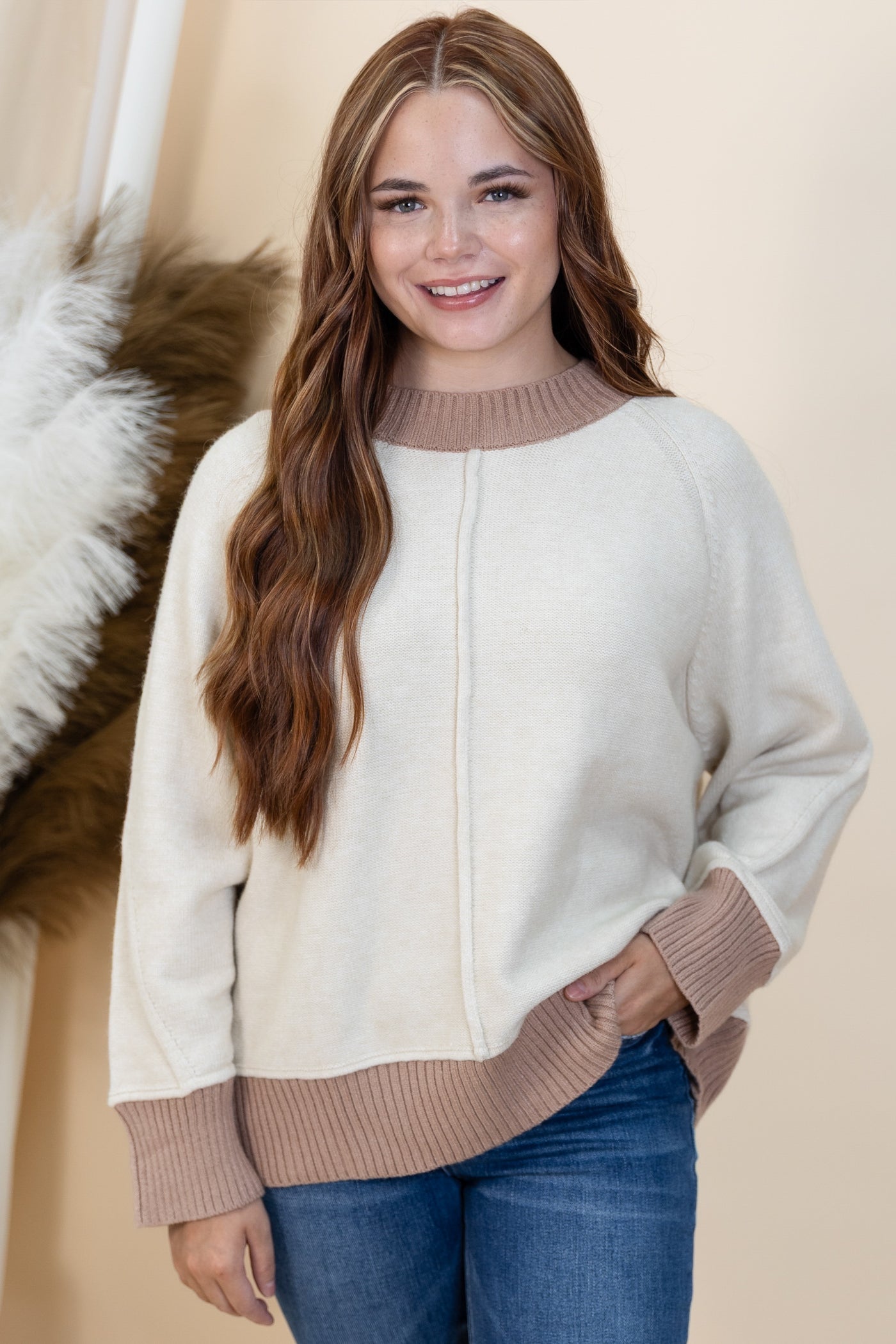 "Without Words" Sweater (Ecru)