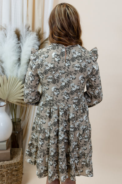 "Way Back When" Dress (Taupe)