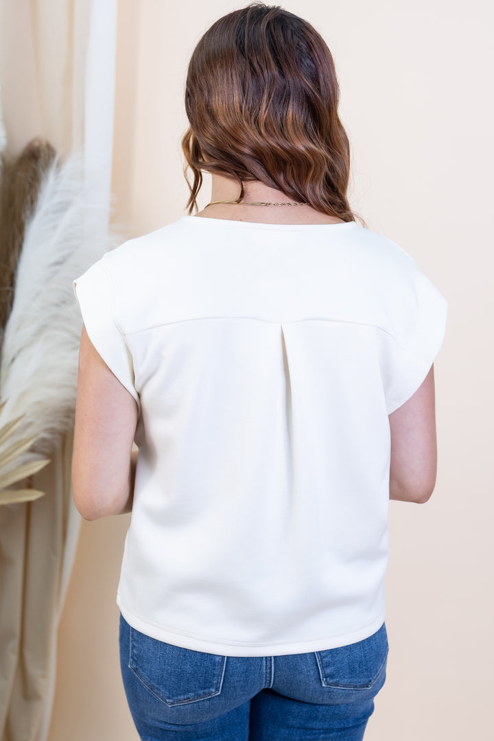 "Classic Comfort" Top (Ecru)