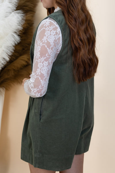 "Embracing Now" Romper (Olive)