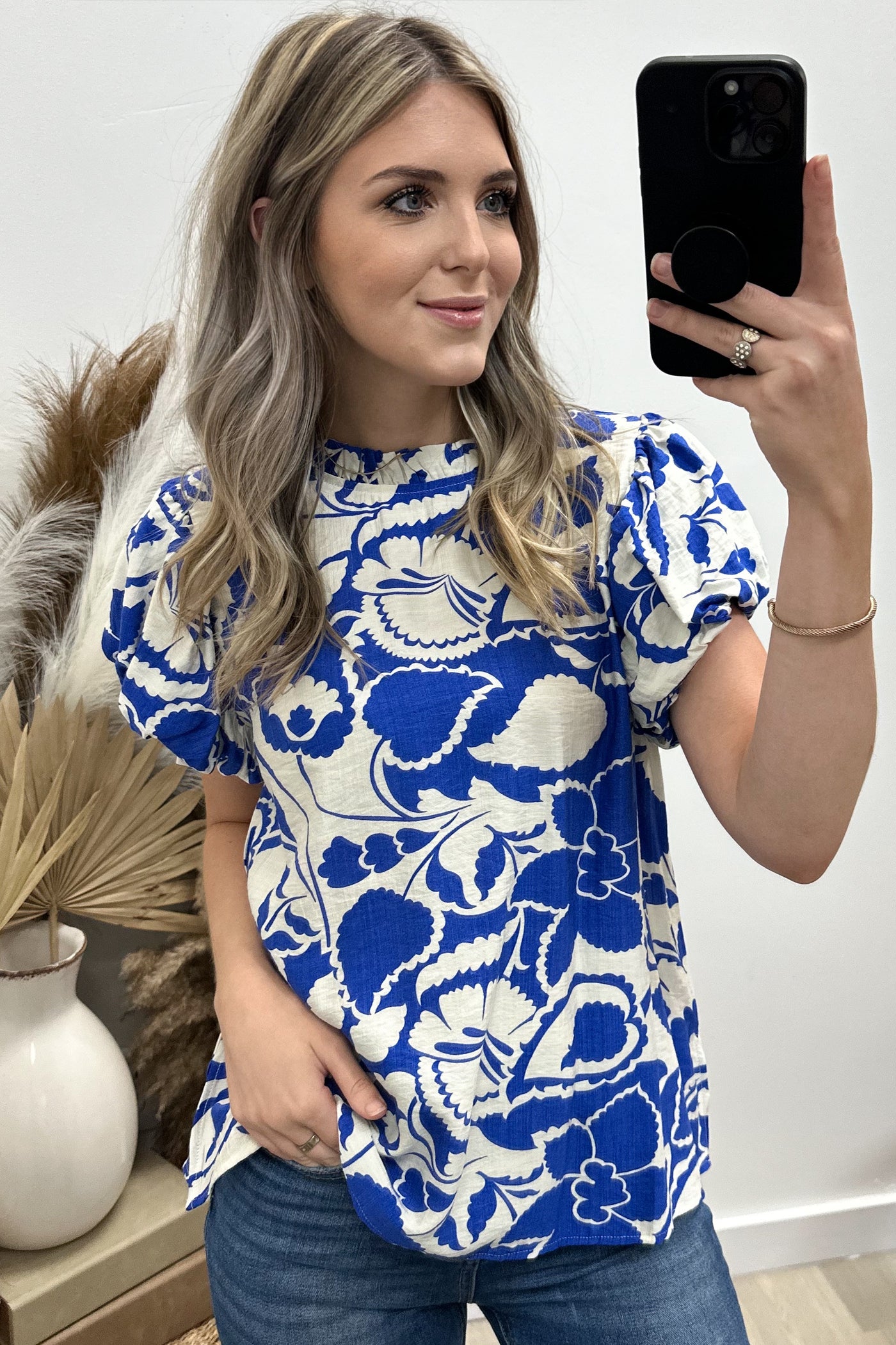 "Keep It Sweet" Blouse (Royal Blue)