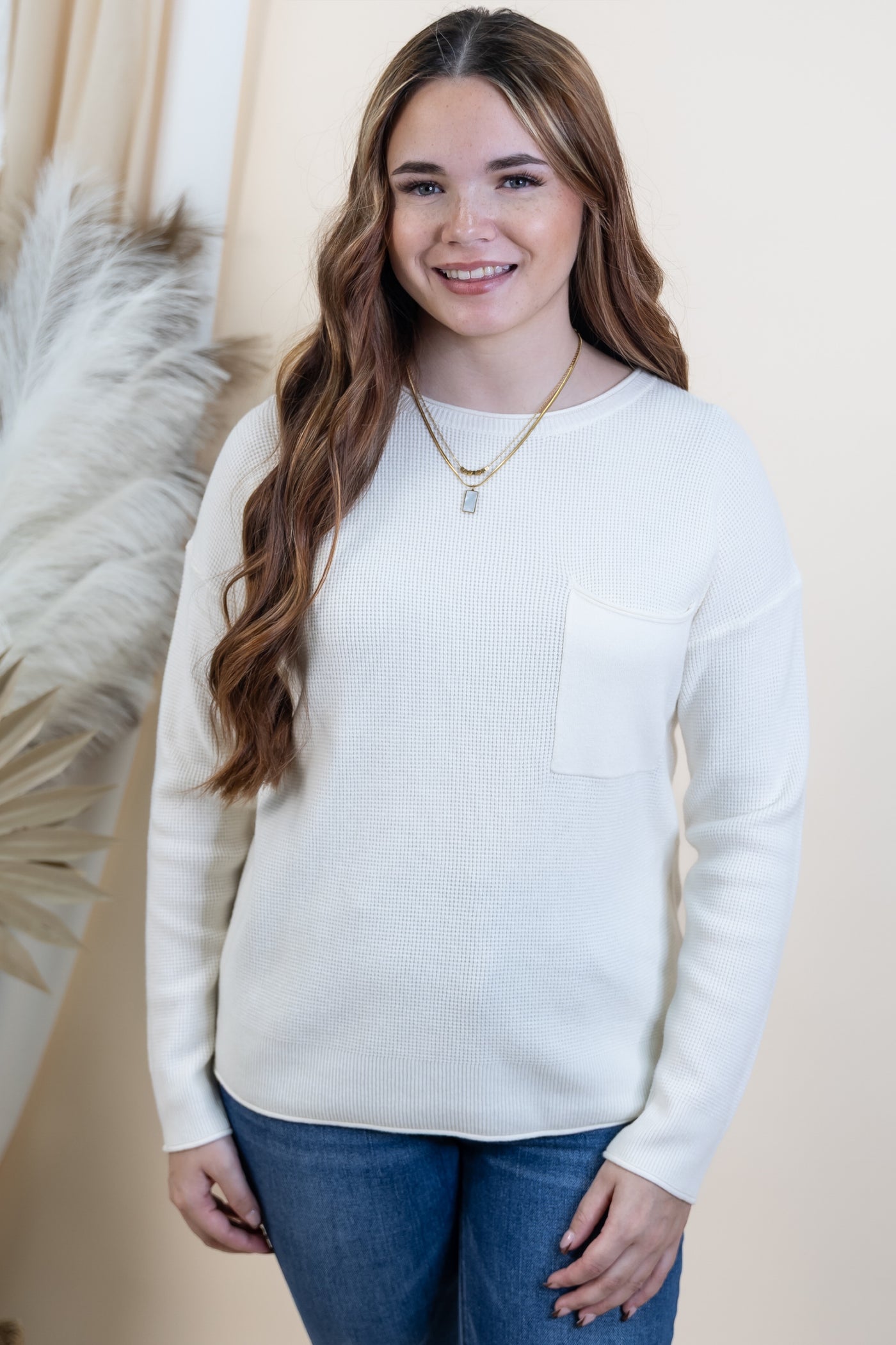 "A Minute More" Sweater (Ivory)