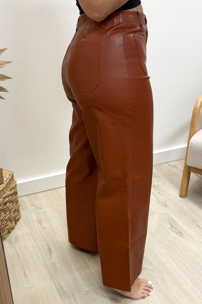 "Modern Icon" Wide Leg Pants (Camel)