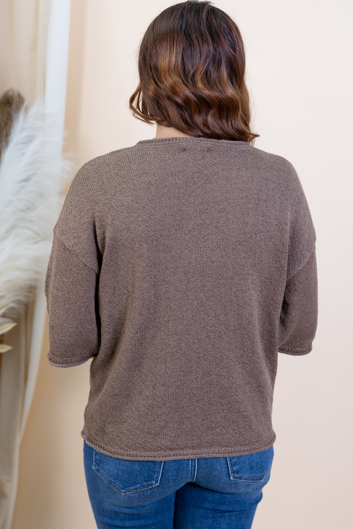 "Comfort Calling" Top (Mocha)