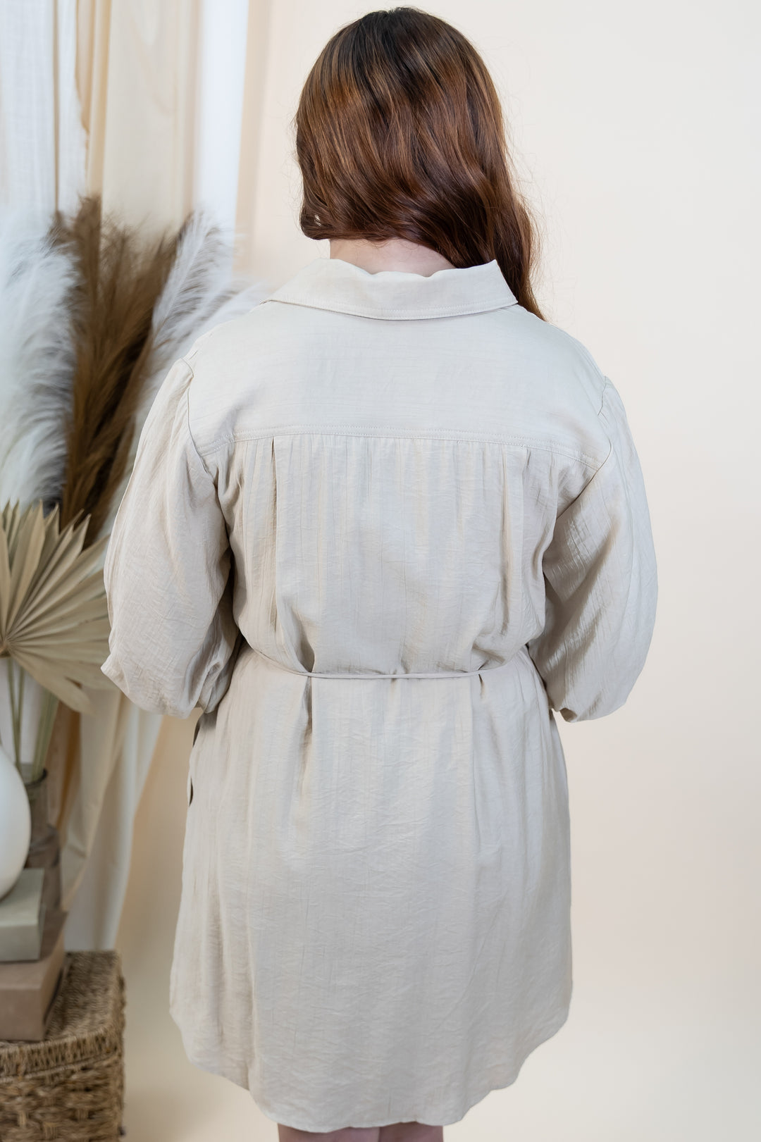 "No Strings Attached" Dress (Light Taupe)