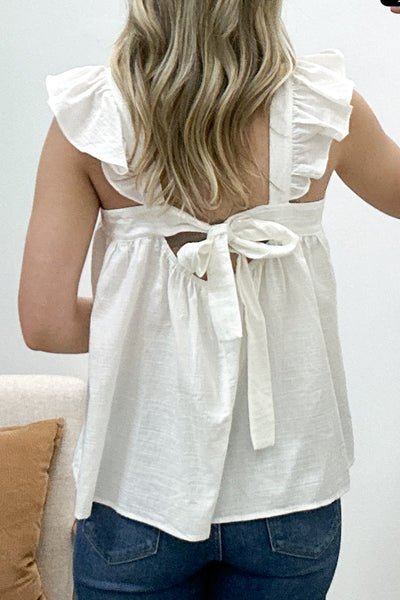 "Lingering Glances" Blouse (Off White)