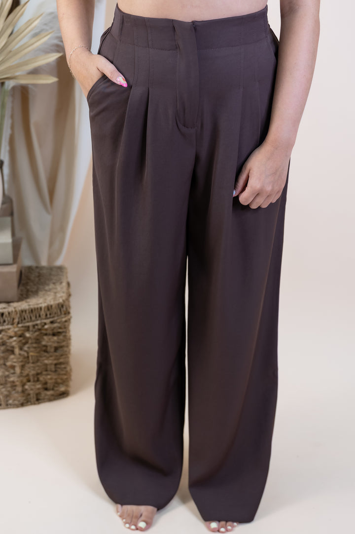"Refined Muse" Pants (Espresso)